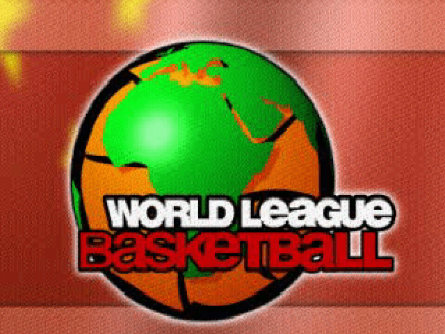 World League Basketball title screen for Playstation